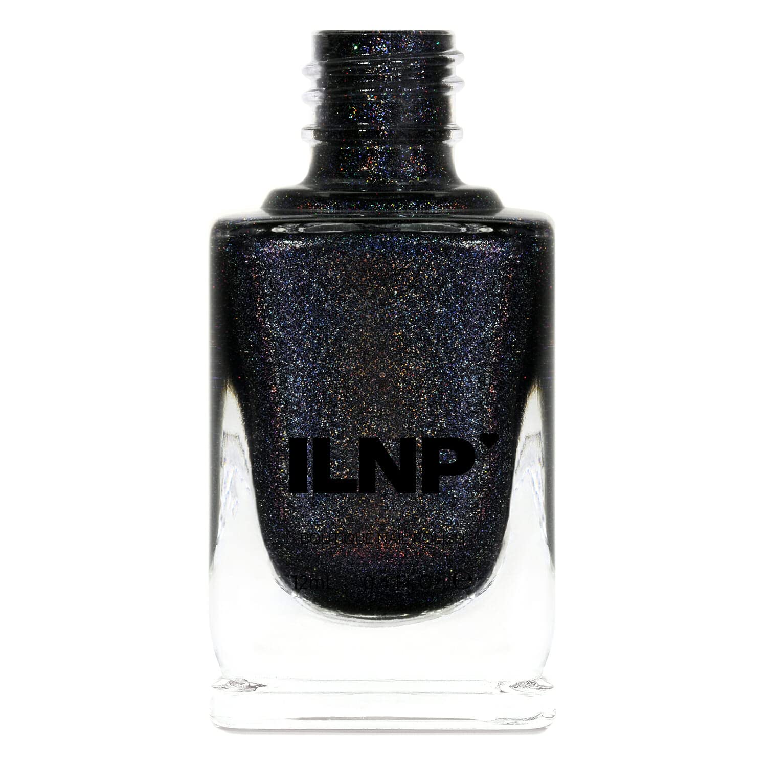 ESMALTE DE UÑAS ILNP BLACK MAGIC NEGRO HOLOGRÁFICO PROFUNDO - 1