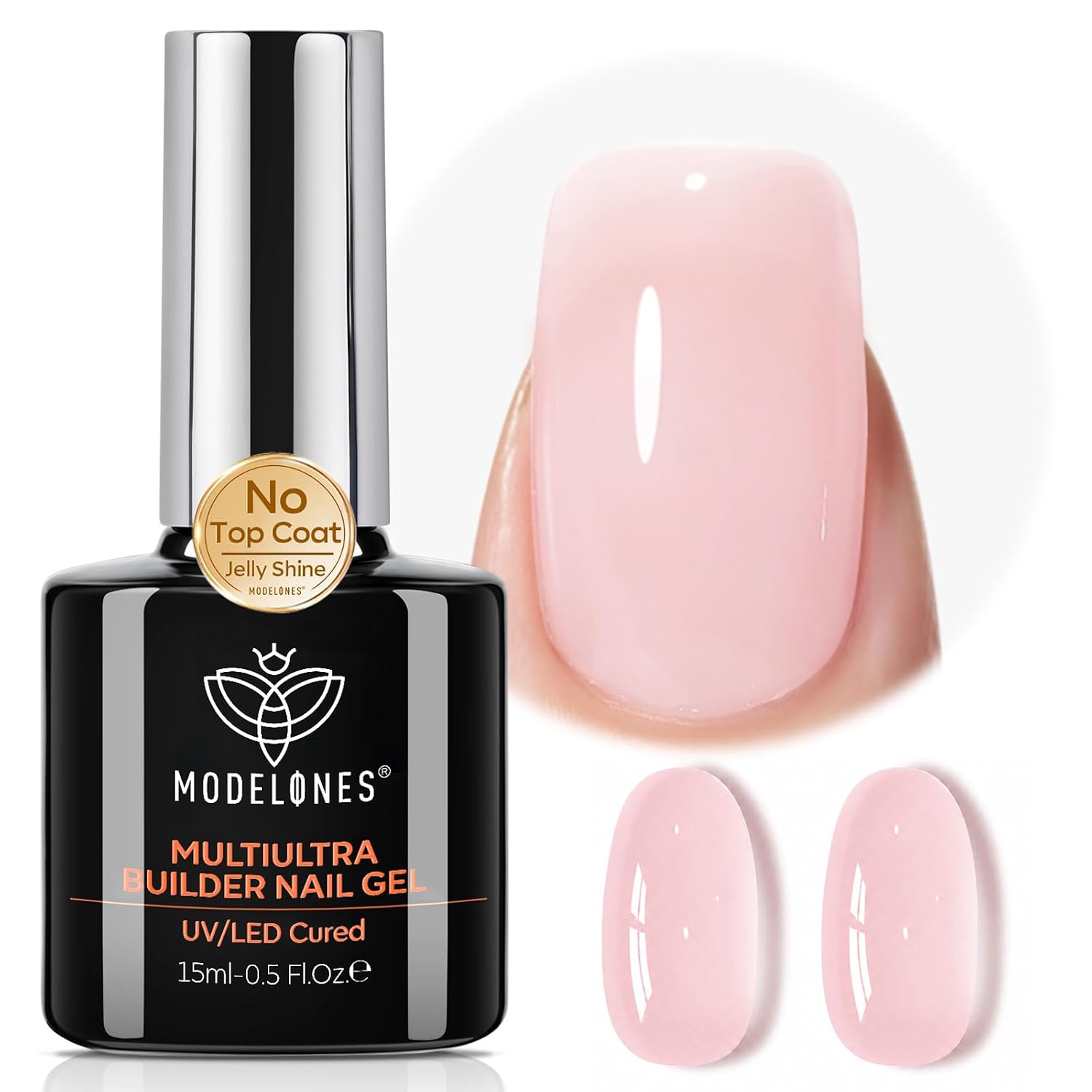 ESMALTE EN GEL BUILDER MODELONES NUDE SIN TOP COAT - 1