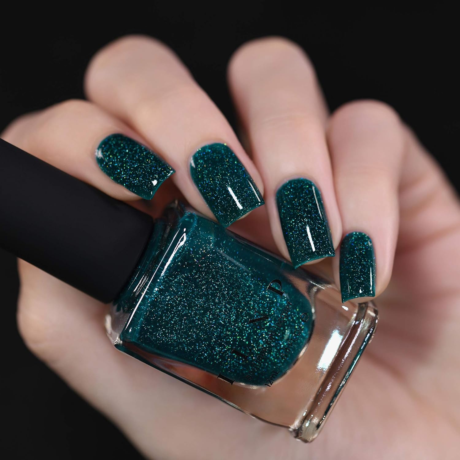 ESMALTE DE UÑAS ILNP CHEERS VERDE BOSQUE HOLOGRÁFICO 12ML - 2