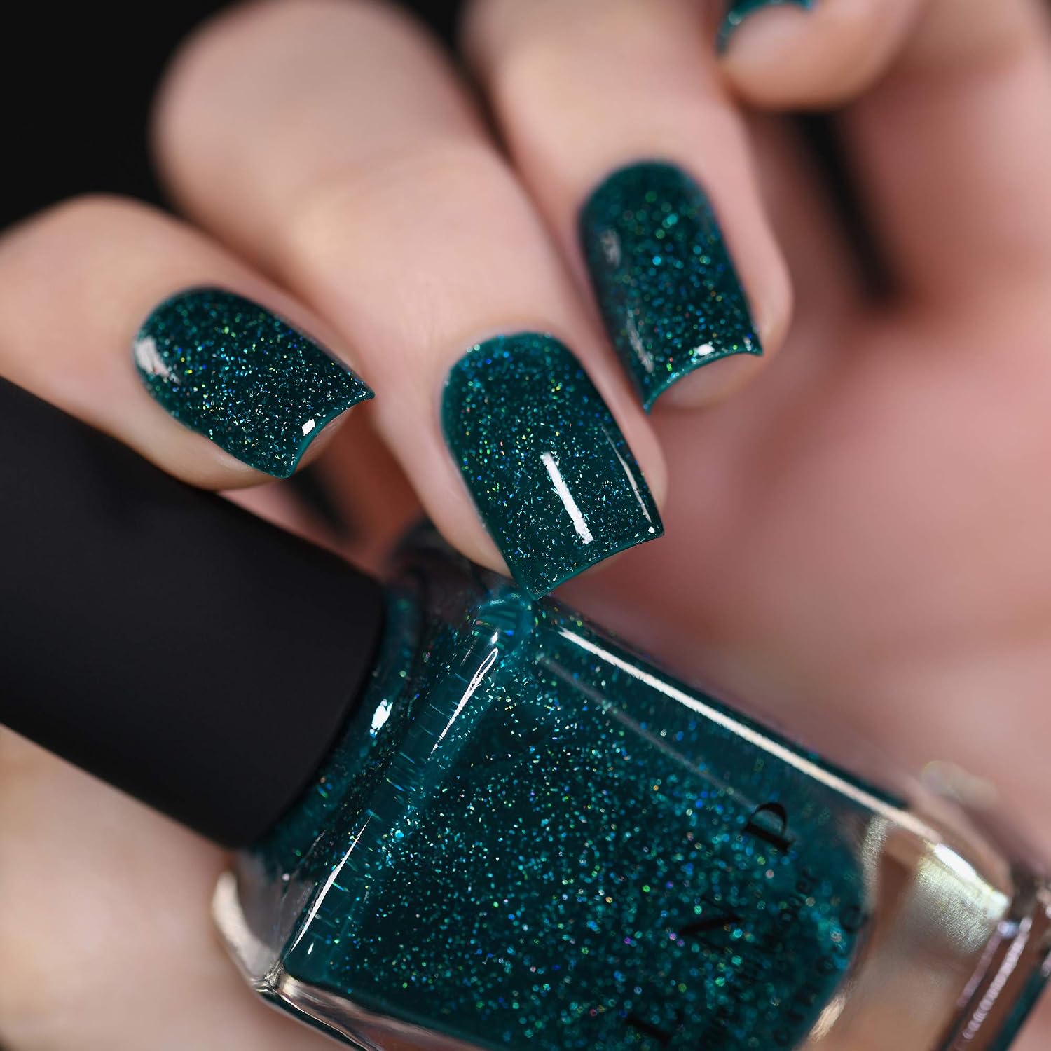 ESMALTE DE UÑAS ILNP CHEERS VERDE BOSQUE HOLOGRÁFICO 12ML - 3