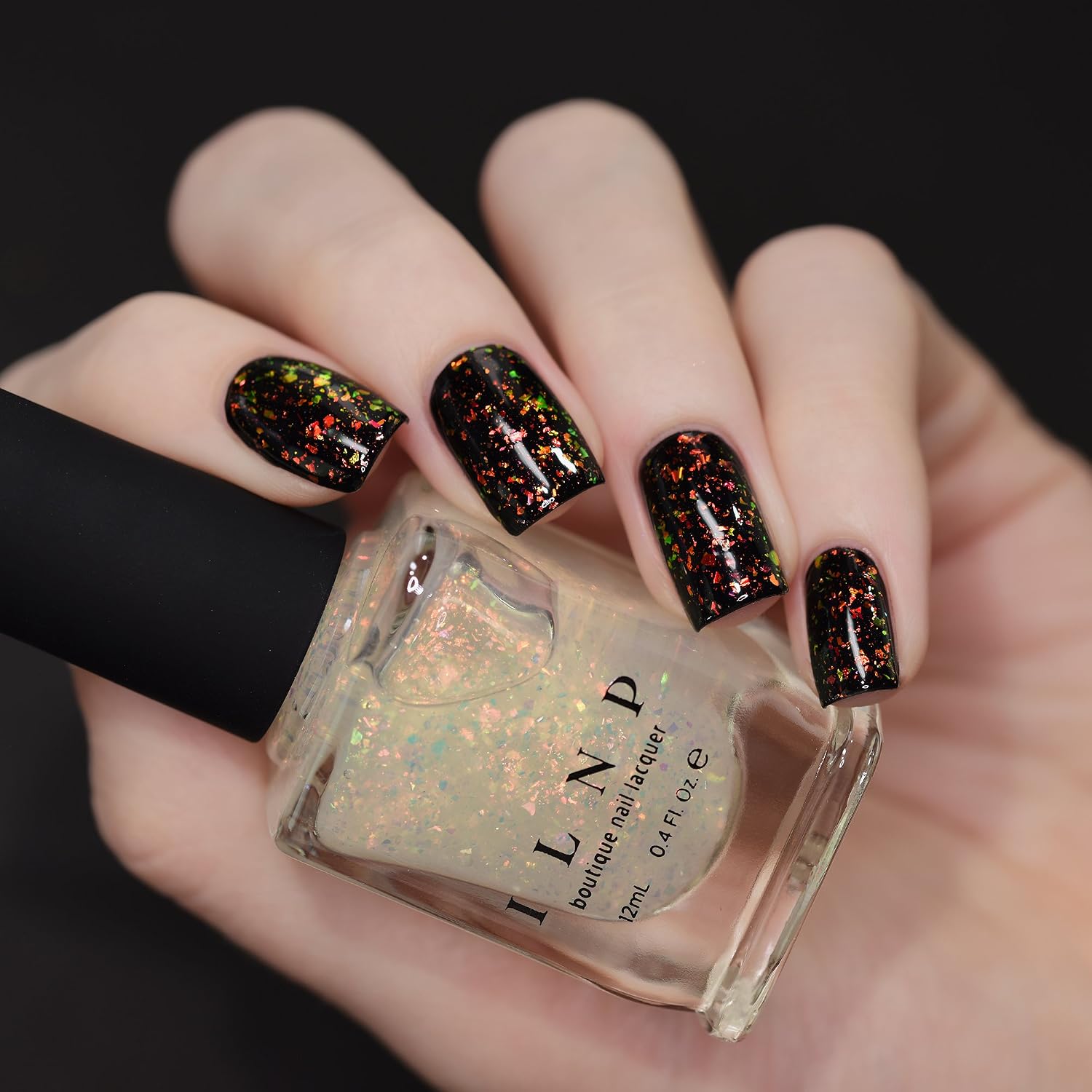 ESMALTE ILNP ENCORE TOPPER IRIDISCENTE NARANJA VERDE - 2