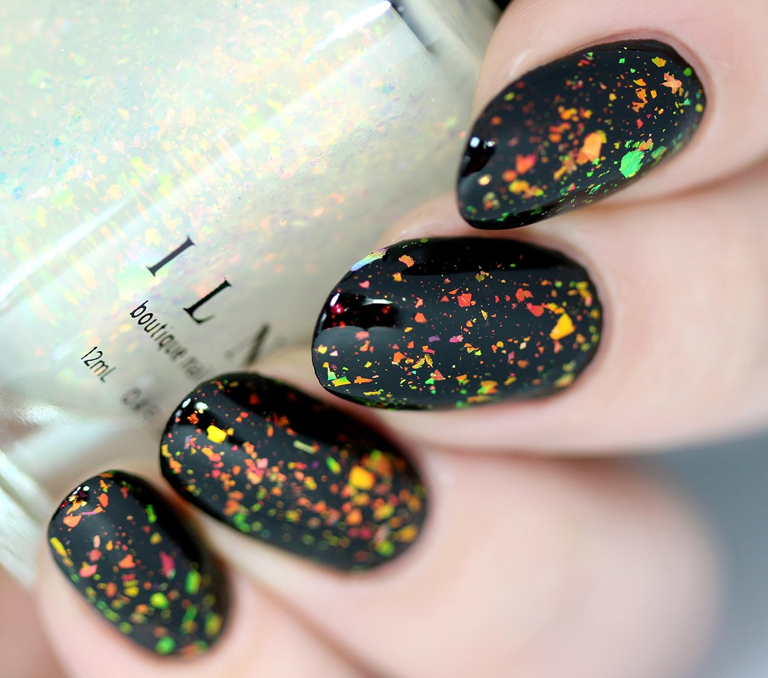 ESMALTE ILNP ENCORE TOPPER IRIDISCENTE NARANJA VERDE - 4