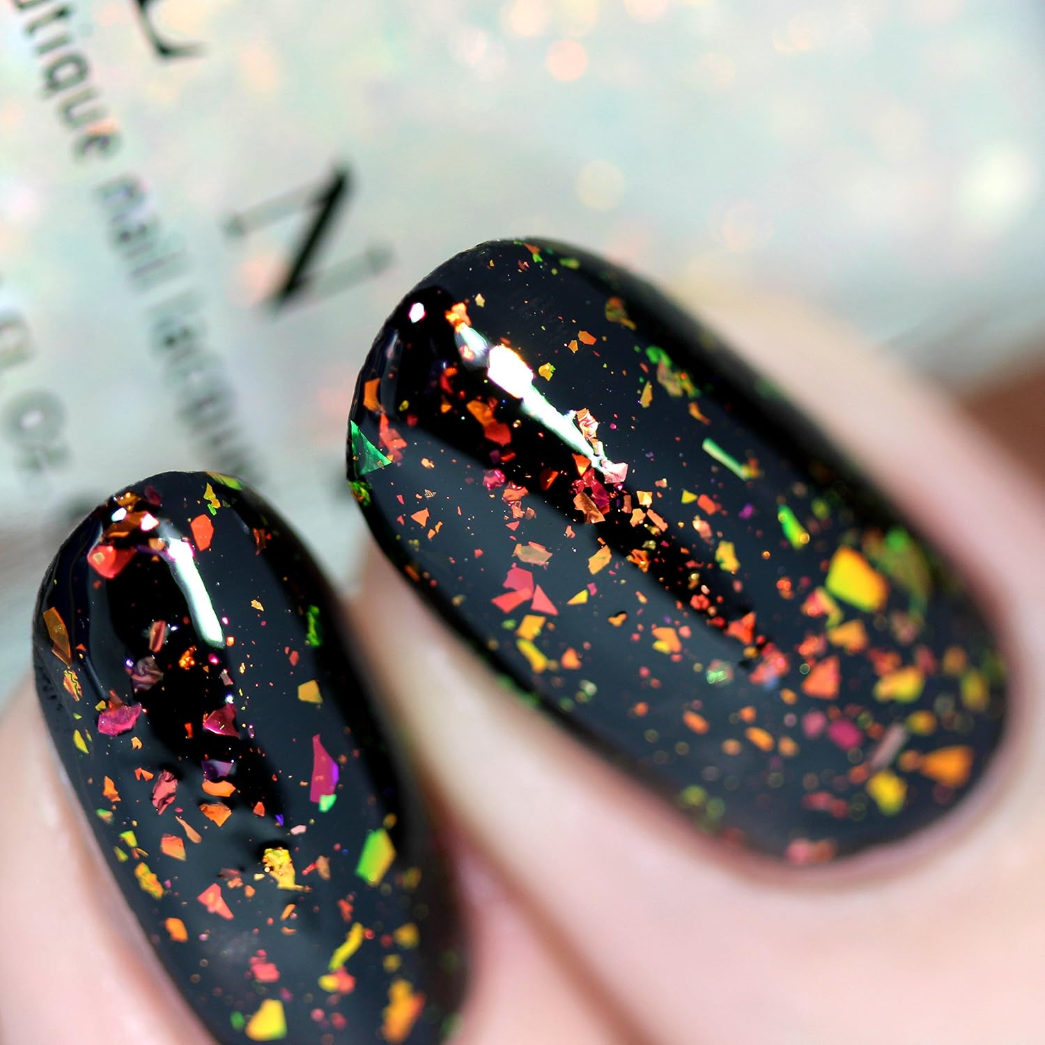 ESMALTE ILNP ENCORE TOPPER IRIDISCENTE NARANJA VERDE - 5