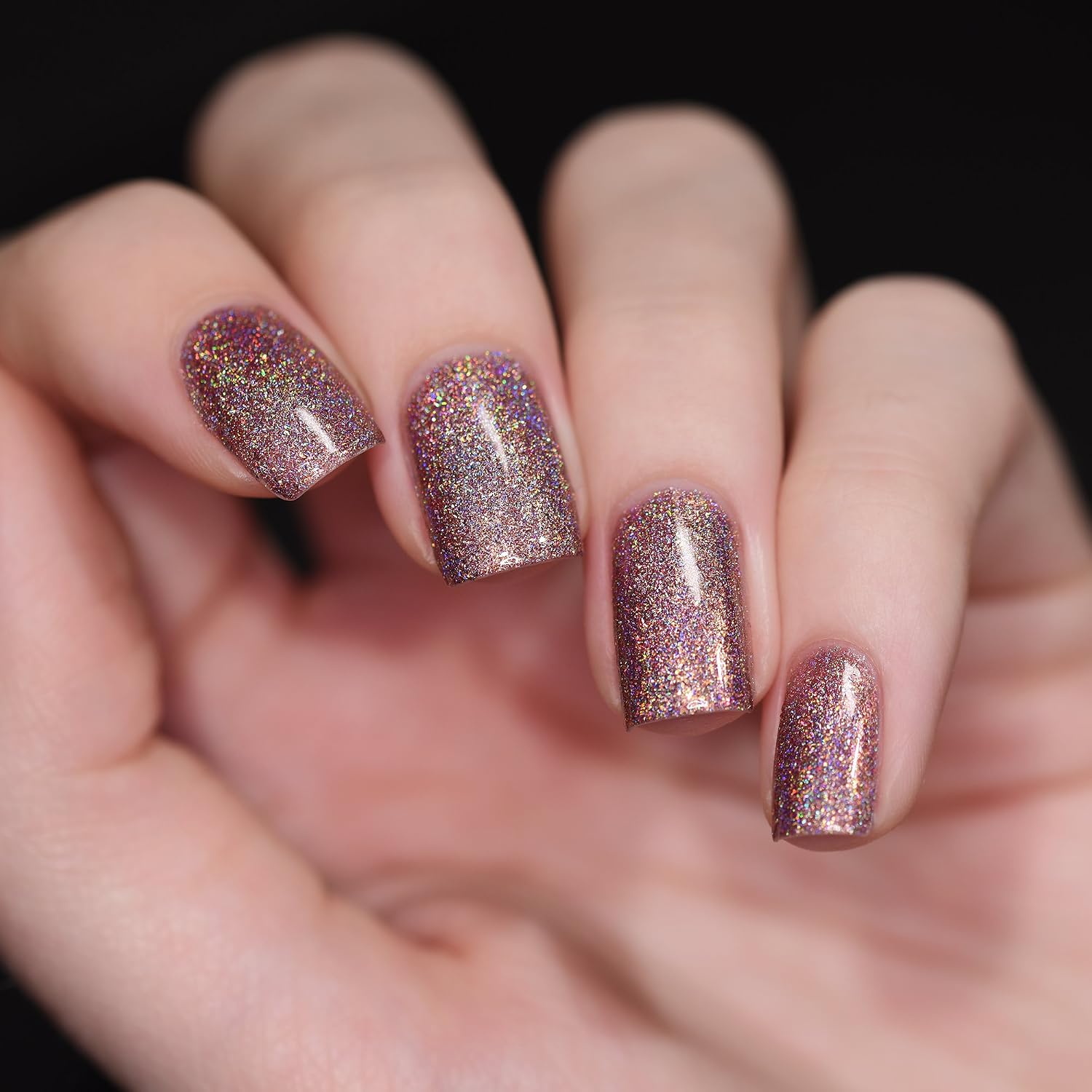 ESMALTE DE UÑAS ILNP CLOSE KNIT ROSADO MALVA ULTRA HOLOGRÁFICO - 3