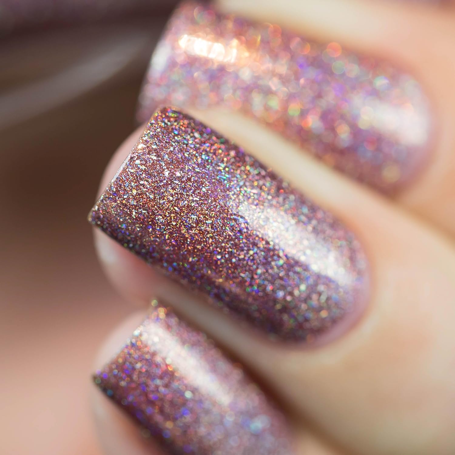 ESMALTE DE UÑAS ILNP CLOSE KNIT ROSADO MALVA ULTRA HOLOGRÁFICO - 5