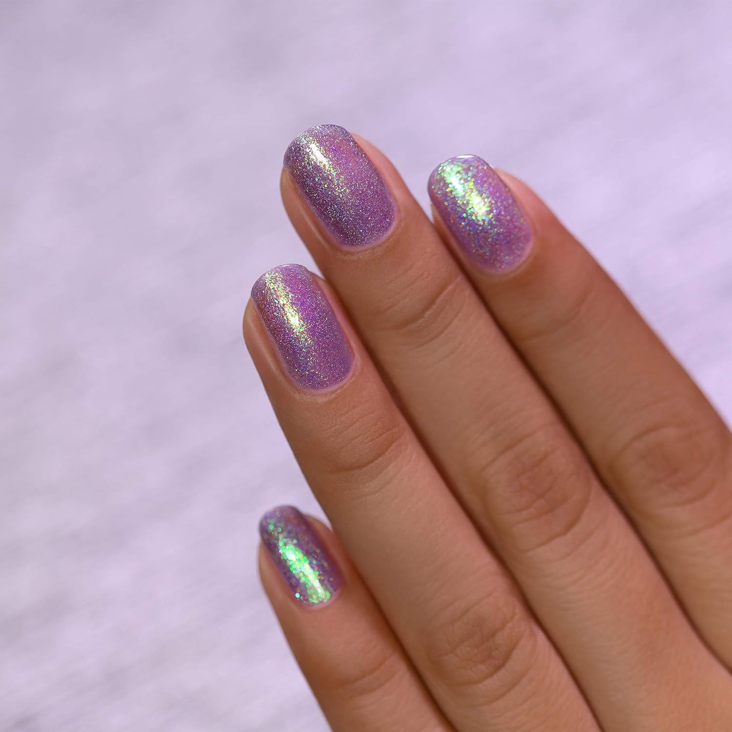 ESMALTE DE UÑAS ILNP DRIVE-IN HOLOGRÁFICO JELLY PÚRPURA INTENSO IRIDISCENTE - 4