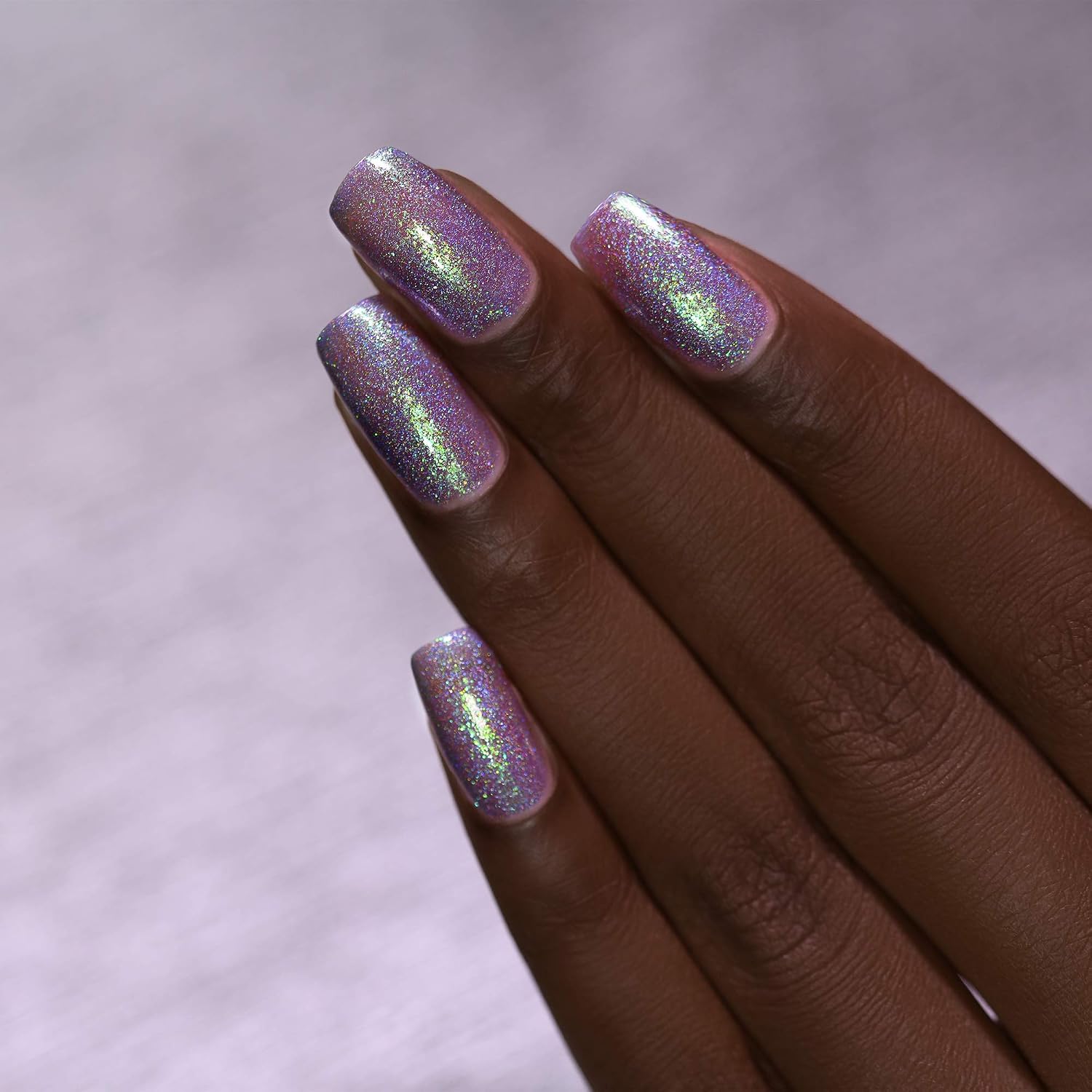 ESMALTE DE UÑAS ILNP DRIVE-IN HOLOGRÁFICO JELLY PÚRPURA INTENSO IRIDISCENTE - 5