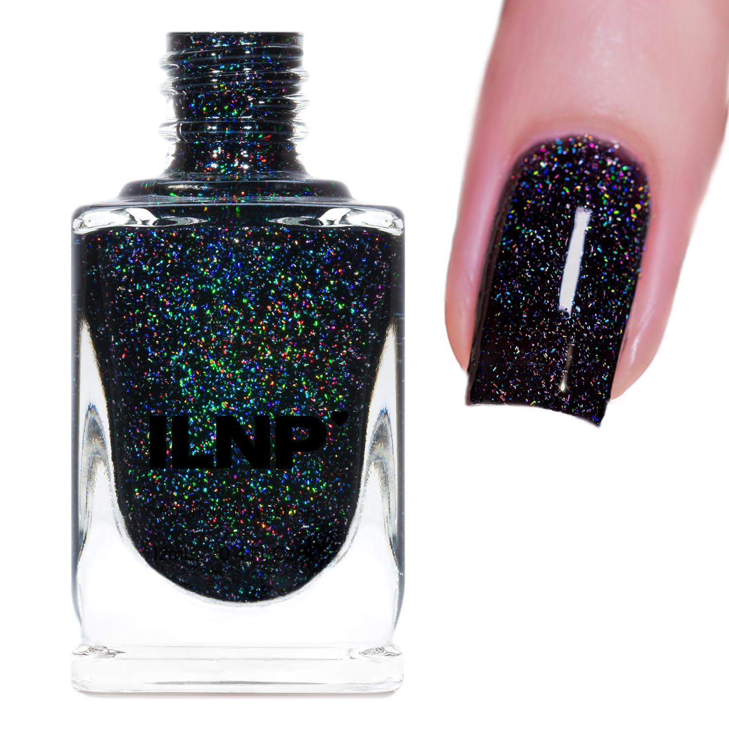 ESMALTE DE UÑAS ILNP CITYSCAPE NEGRO HOLOGRÁFICO JELLY 12ML - 1