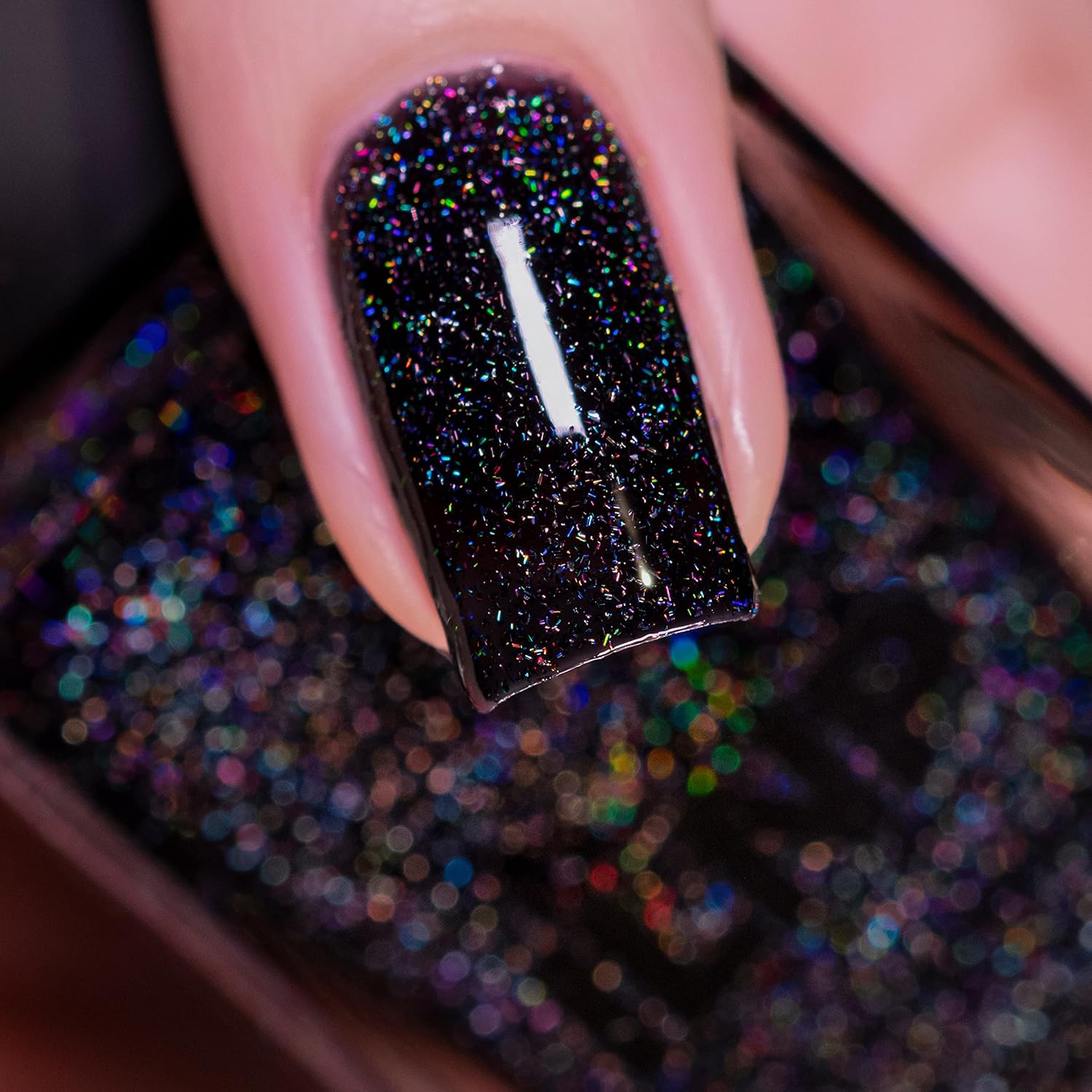 ESMALTE DE UÑAS ILNP CITYSCAPE NEGRO HOLOGRÁFICO JELLY 12ML - 2
