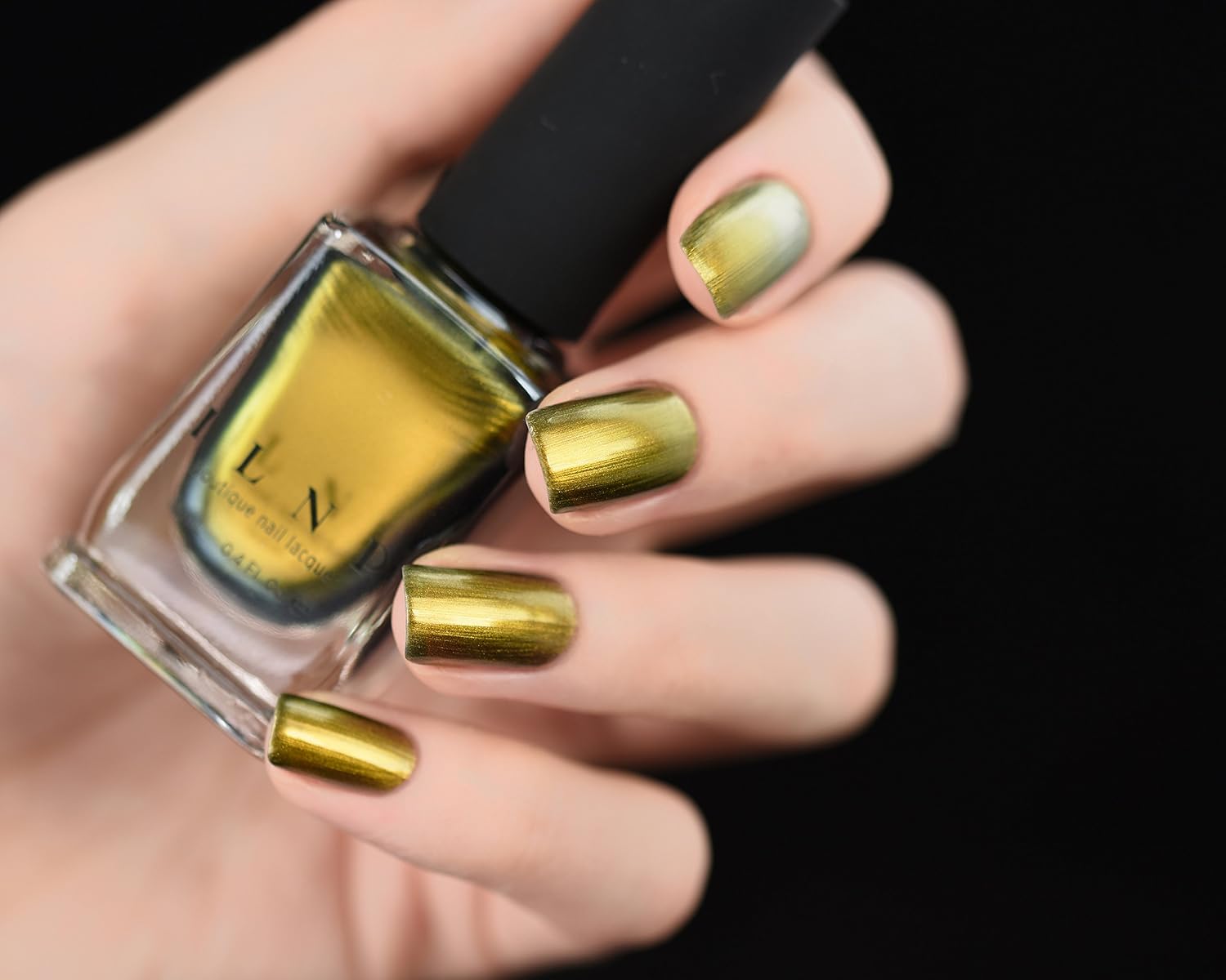 ESMALTE DE UÑAS ILNP BISHOP ULTRA CHROME ORO OLIVA AZUL GRISÁCEO - 5