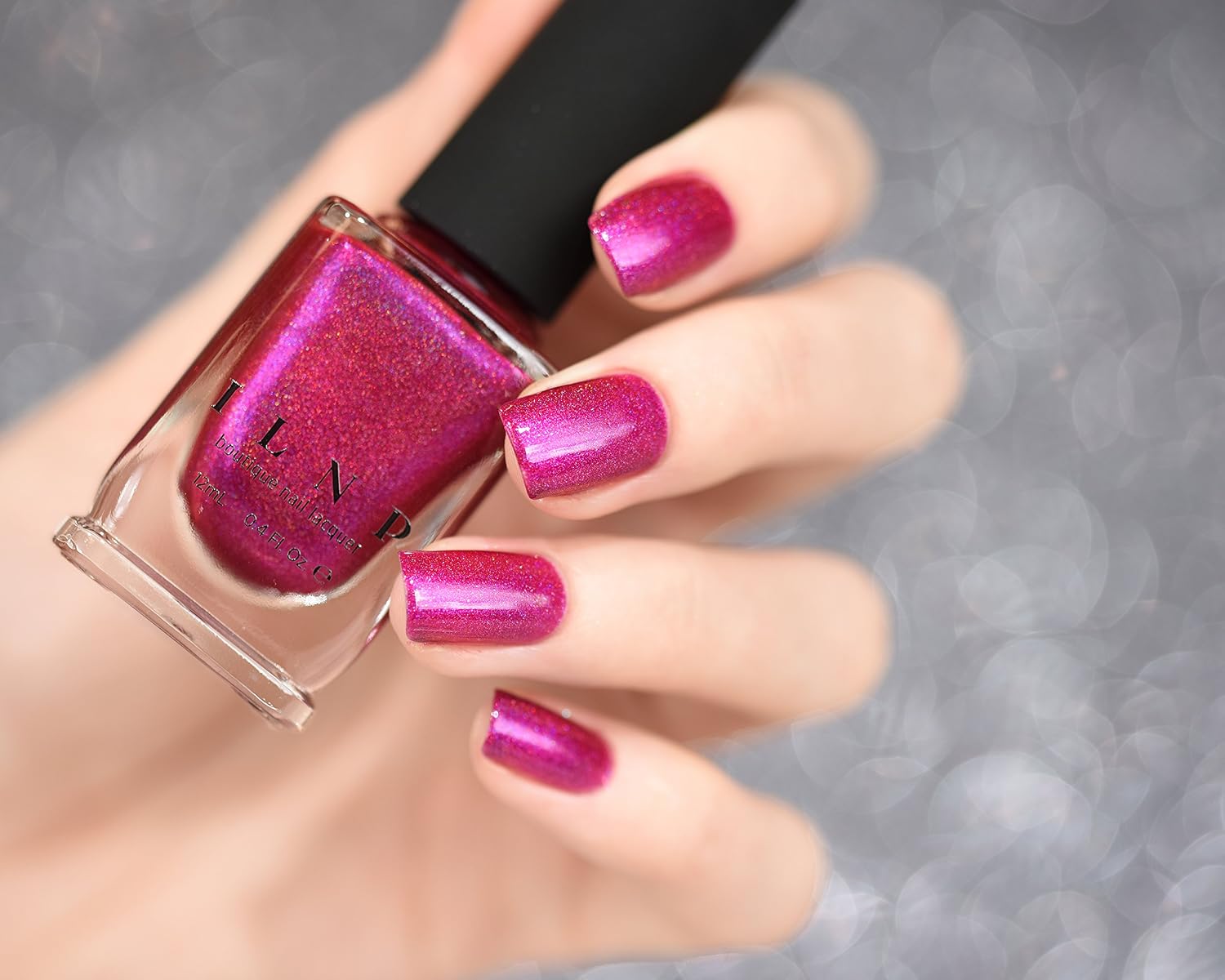 ESMALTE DE UÑAS ILNP BIKINI BOTTOMS MAGENTA HOLOGRÁFICO - 4