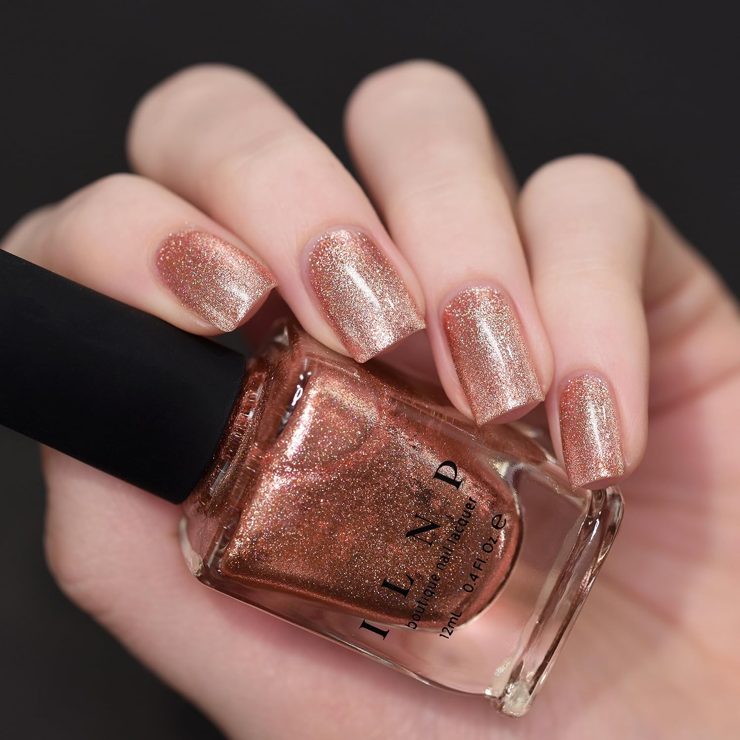 ESMALTE DE UÑAS ILNP CHELSEA PALE ROSE GOLD HOLOGRAPHIC METALLIC - 2