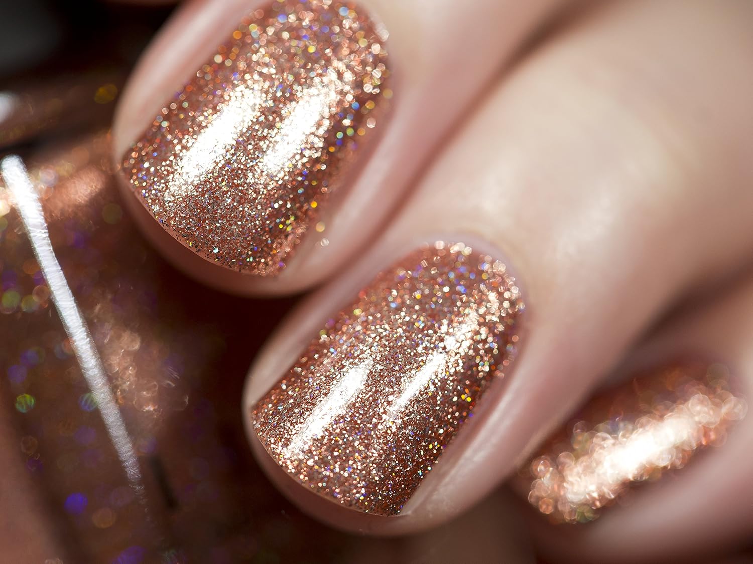 ESMALTE DE UÑAS ILNP COPPER TOP COBRE HOLOGRÁFICO METÁLICO - 4