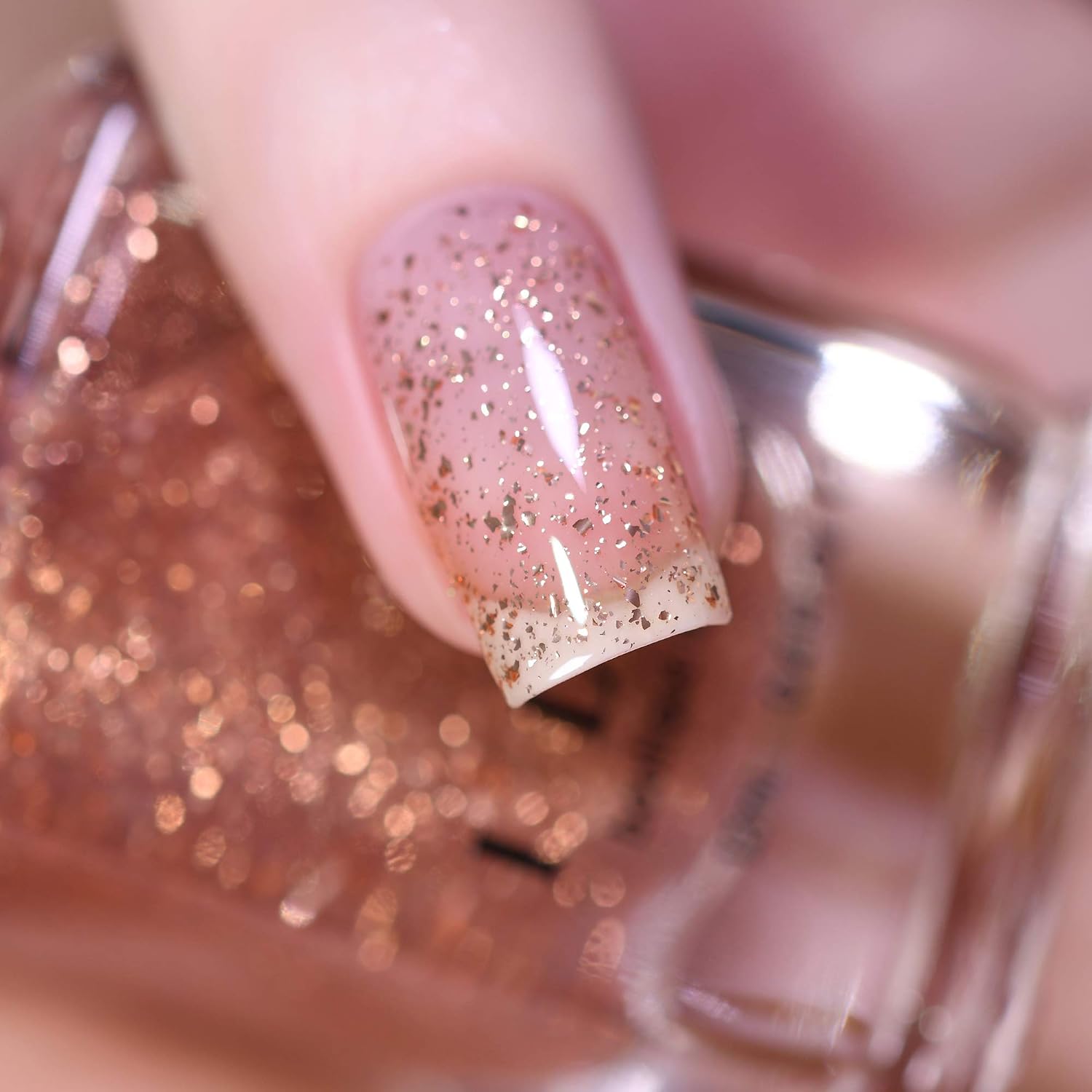 ESMALTE ILNP COMPASS METALLIC COPPER FLAKIE TOPPER - 4