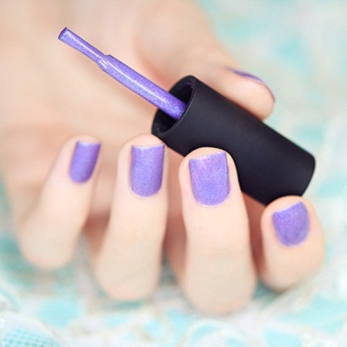 ESMALTE DE UÑAS ILNP CHARMINGLY PURPLE HOLOGRÁFICO PÚRPURA BRILLANTE - 3