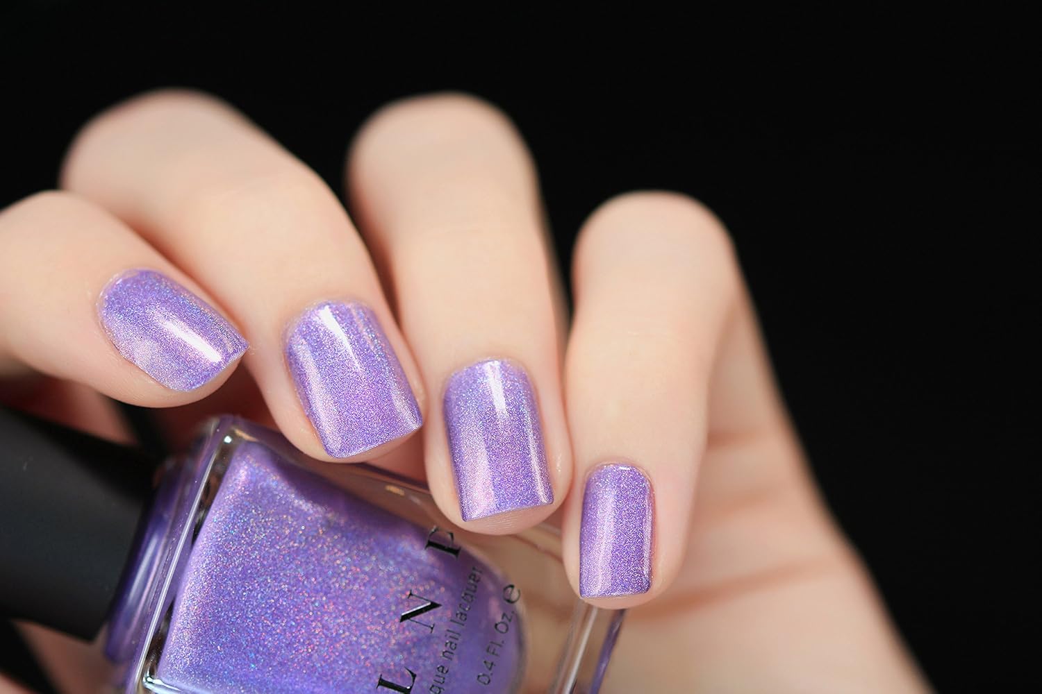 ESMALTE DE UÑAS ILNP CHARMINGLY PURPLE HOLOGRÁFICO PÚRPURA BRILLANTE - 4