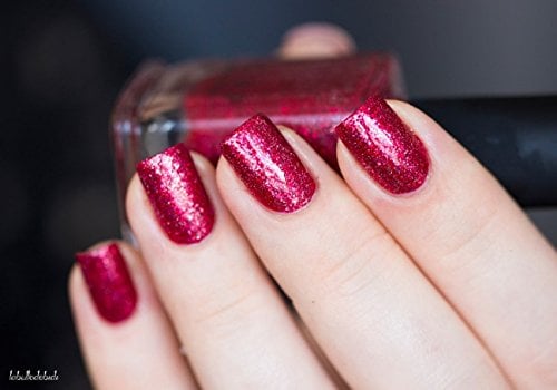 ESMALTE DE UÑAS ILNP CHERRY LUXE ROJO HOLOGRÁFICO - 3