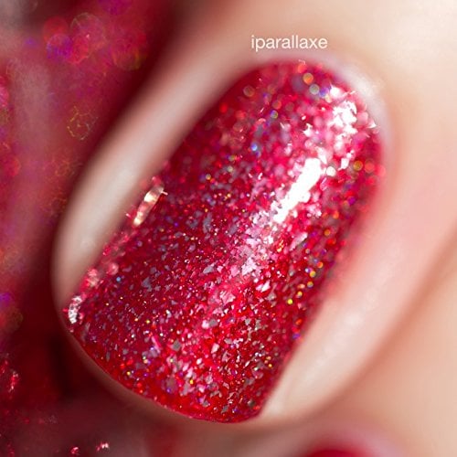 ESMALTE DE UÑAS ILNP CHERRY LUXE ROJO HOLOGRÁFICO - 4