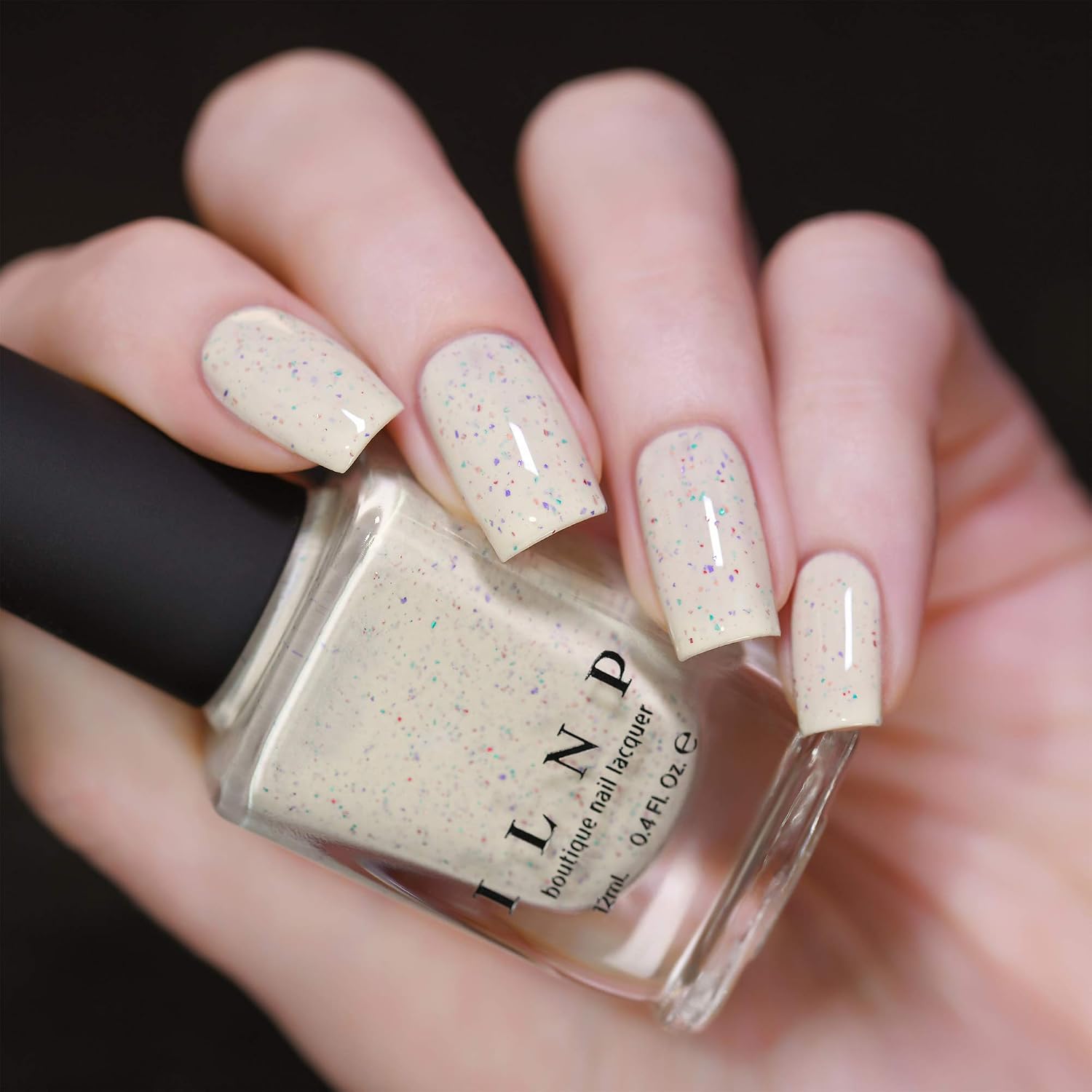 ESMALTE DE UÑAS ILNP CAKE POP CREMA VINTAGE MARFIL JASPEADO - 2