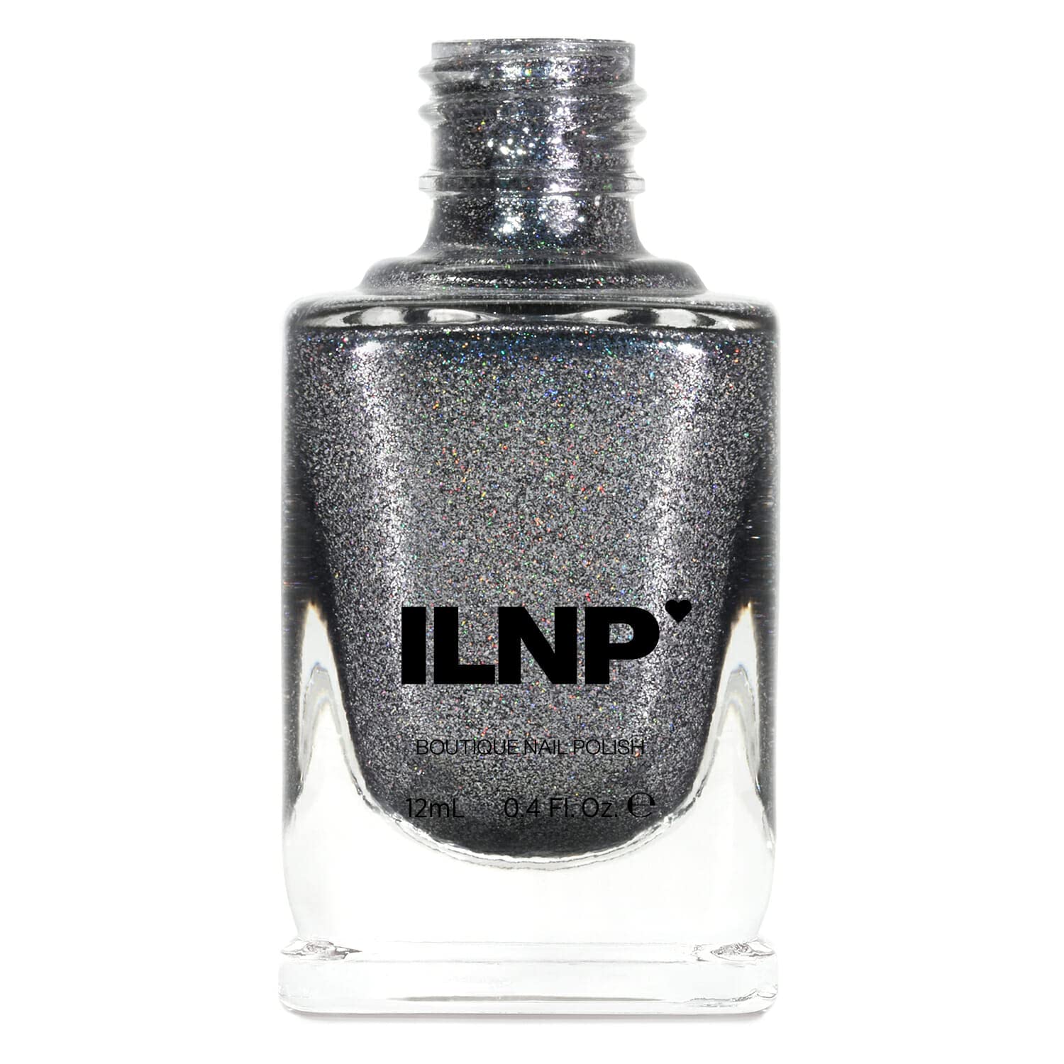 ESMALTE DE UÑAS ILNP CARBON ULTRA METALLIC HOLOGRÁFICO GUNMETAL - 1