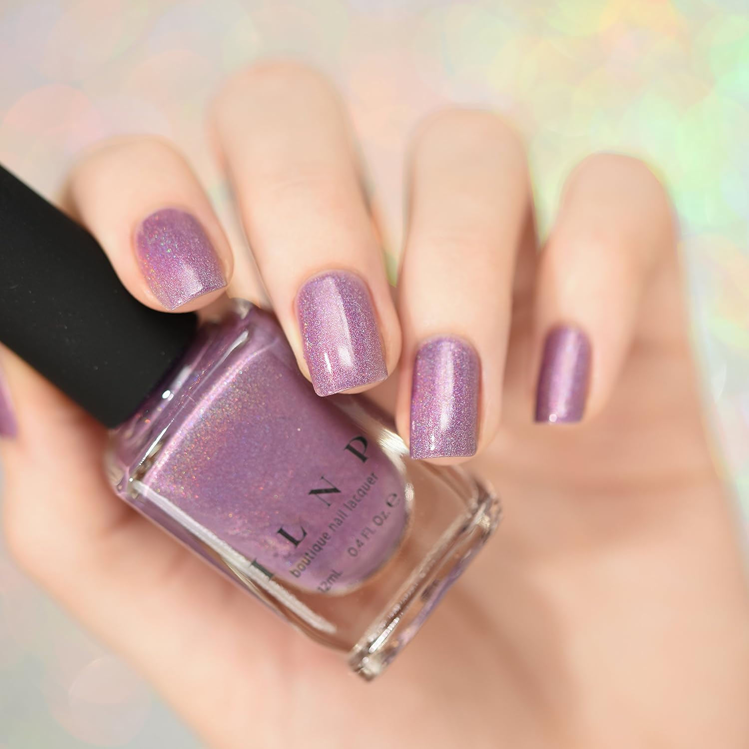 ESMALTE DE UÑAS ILNP DREAMING IN VIOLET HOLOGRÁFICO VIOLETA POLVORIENTO - 2