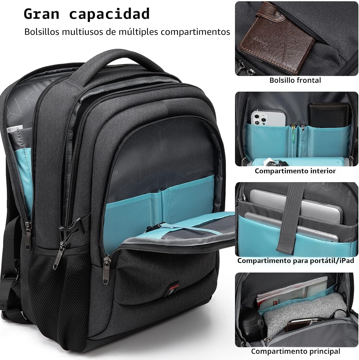 MOCHILA PARA LAPTOP DUSLANG 17 PULGADAS PARA HOMBRE Y MUJER - 2
