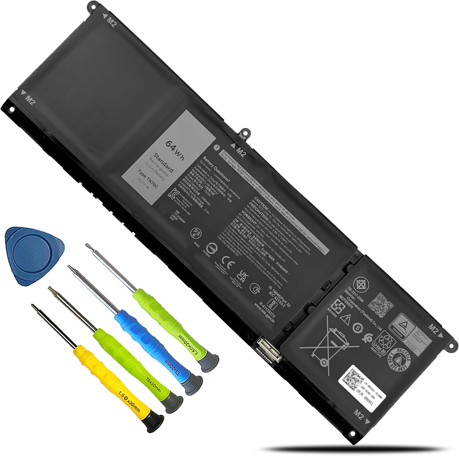BATERÍA PARA LAPTOP BOWEIRUI TN70C PARA DELL LATITUDE 3320 3420 3520 - 1