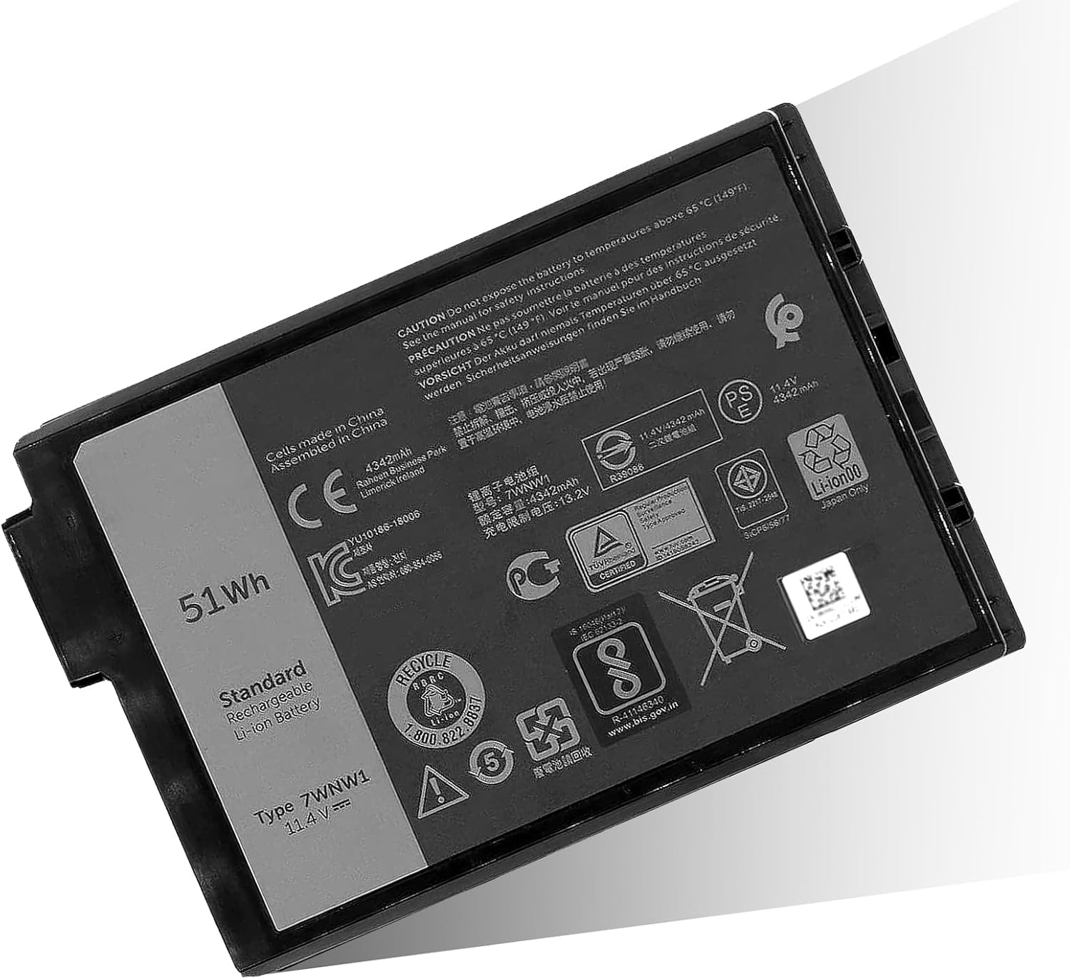 BATERÍA PARA LAPTOP BOWEIRUI 7WNW1 PARA DELL LATITUDE 5420 5424 7424 RUGGED EXTREME - 1