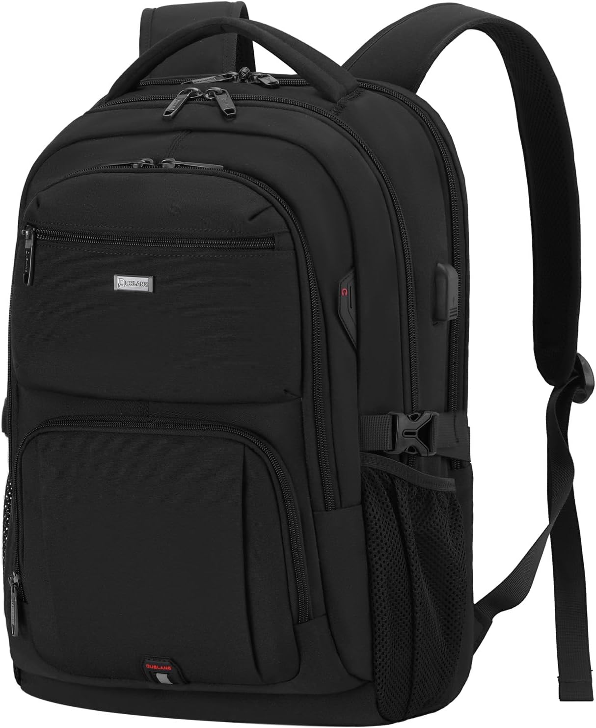 MOCHILA PARA LAPTOP DUSLANG 17 PULGADAS CON PUERTO USB PARA CARGA COLOR NEGRO - 1
