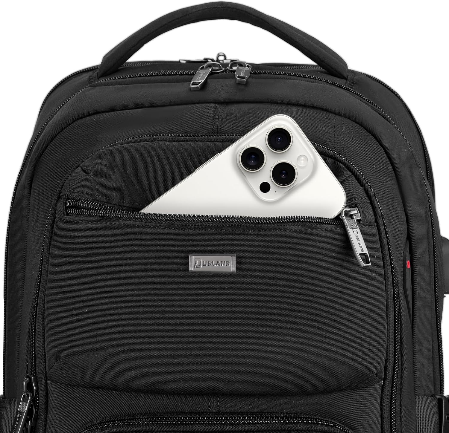MOCHILA PARA LAPTOP DUSLANG 17 PULGADAS CON PUERTO USB PARA CARGA COLOR NEGRO - 4
