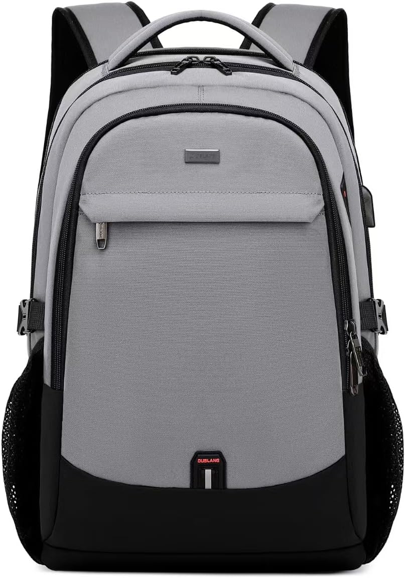 MOCHILA PARA LAPTOP DUSLANG WD30191 17 PULGADAS GRIS CLARO Y NEGRO - 1