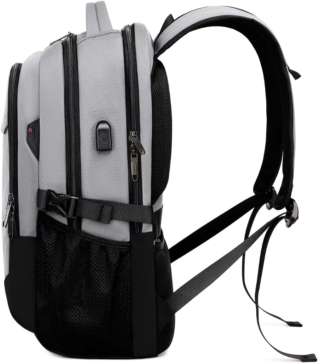 MOCHILA PARA LAPTOP DUSLANG WD30191 17 PULGADAS GRIS CLARO Y NEGRO - 2
