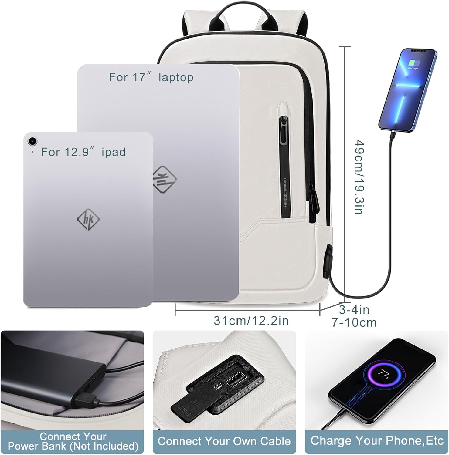 MOCHILA PARA LAPTOP HK BUSINESS SLIM PARA COMPUTADORA DE 17.3 PULGADAS - 2
