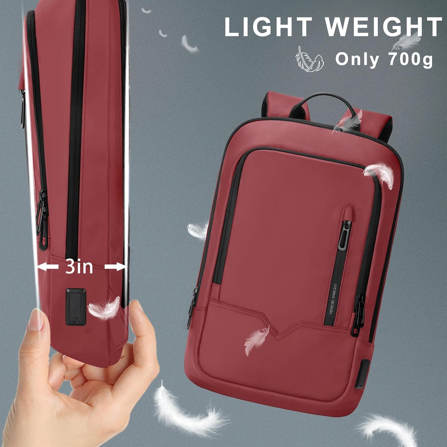 MOCHILA PARA LAPTOP HK BUSINESS SLIM PARA COMPUTADORA DE 17.3 PULGADAS - 4