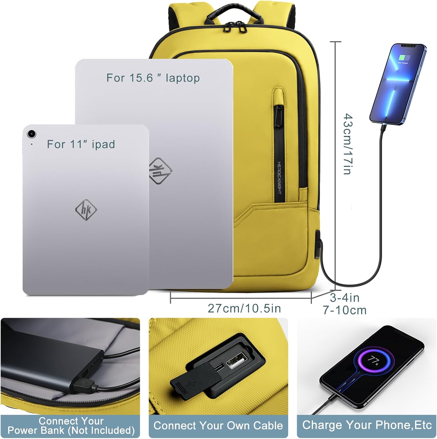 MOCHILA PARA LAPTOP HK BUSINESS SLIM PARA COMPUTADORA DE 15.6 PULGADAS - 2