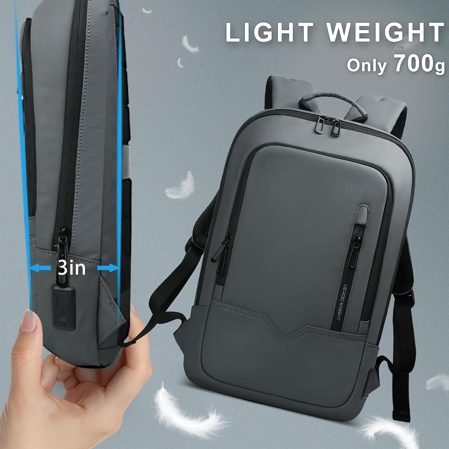 MOCHILA PARA LAPTOP HK BUSINESS SLIM PARA COMPUTADORA DE 17.3 PULGADAS - 4