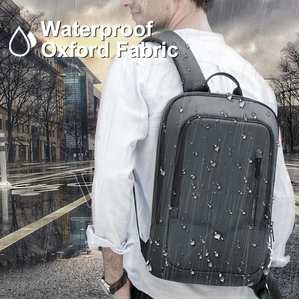 MOCHILA PARA LAPTOP HK BUSINESS SLIM PARA COMPUTADORA DE 17.3 PULGADAS - 5