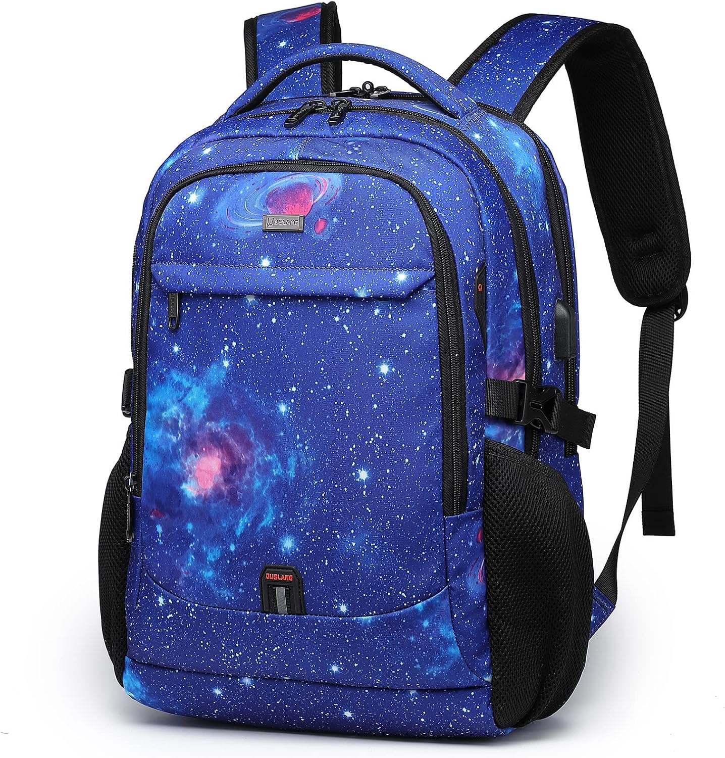 MOCHILA PARA LAPTOP DUSLANG 17 PULGADAS CON PUERTO USB PARA CARGA COLOR AZUL CELESTE - 1