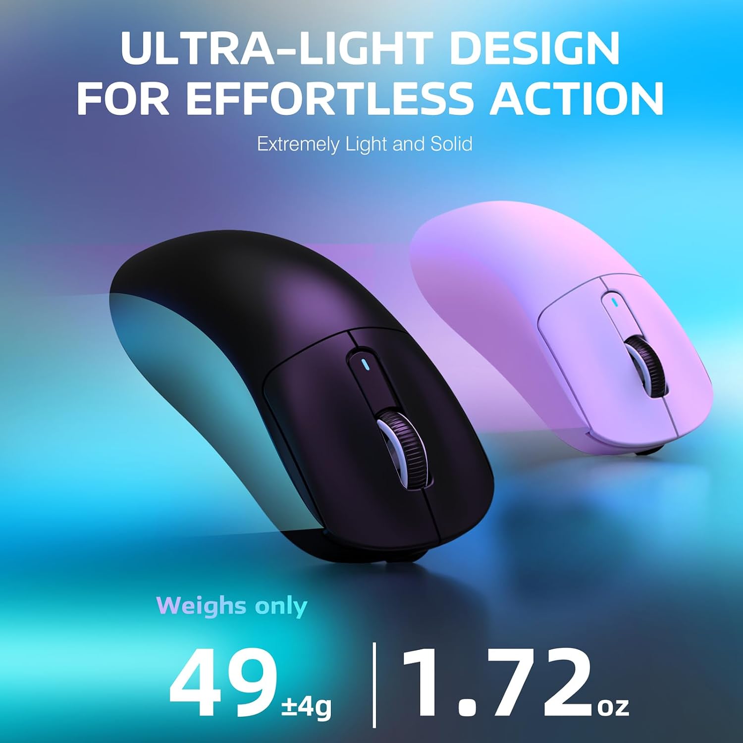 MOUSE GAMER ATTACK SHARK X3 INALÁMBRICO LIGERO 26K DPI NEGRO - 3