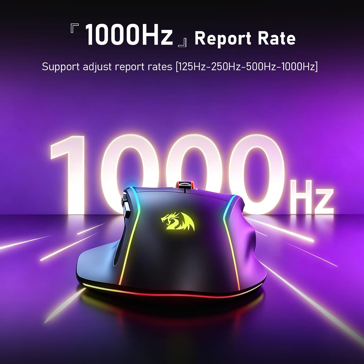 MOUSE GAMER REDRAGON M729 WIRELESS BLUETOOTH 24000DPI CON SOFTWARE PRO - 5
