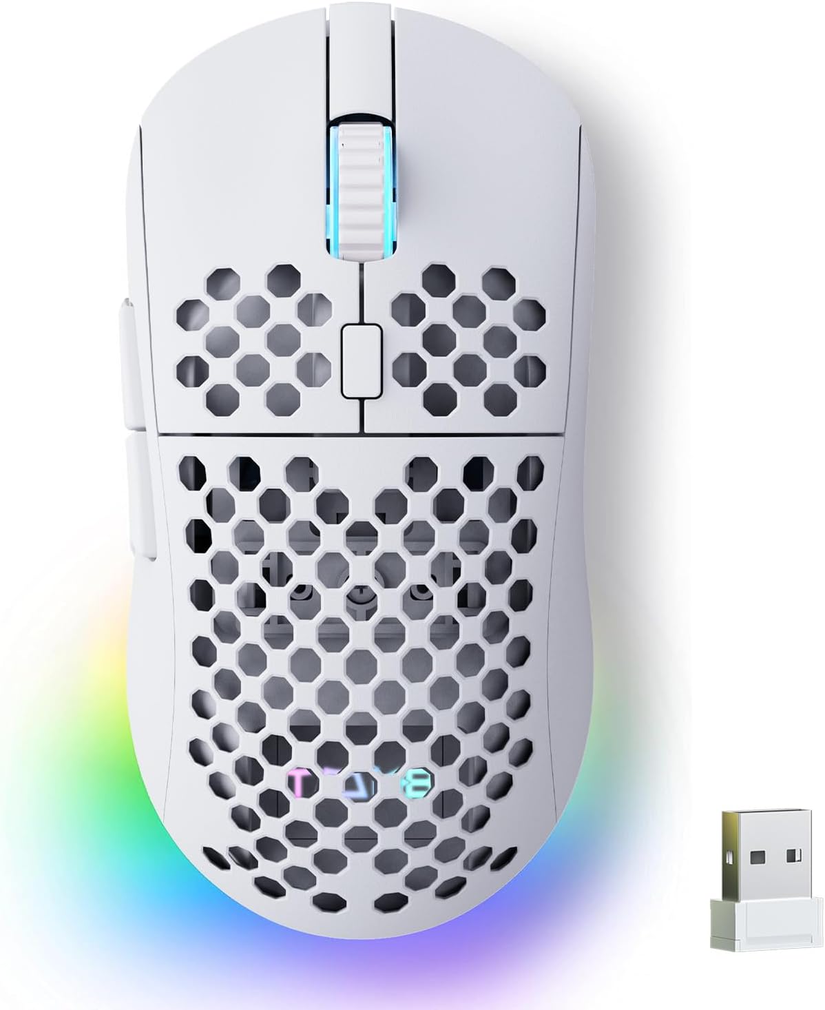 MOUSE GAMER TMKB FALCON M1 WIRELESS 24000 DPI BLANCO - 1