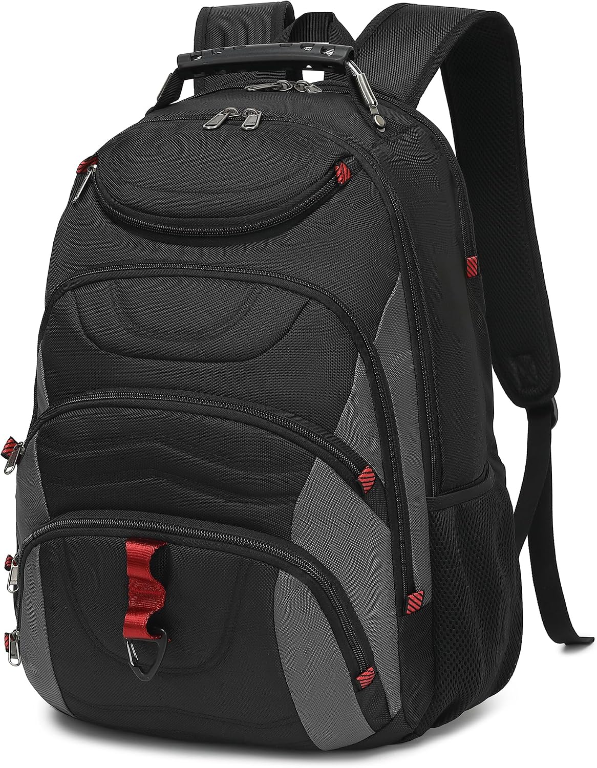 MOCHILA PARA LAPTOP BOAVAN 17.3 PULGADAS CON PUERTO USB IMPERMEABLE NEGRO Y GRIS OSCURO - 1