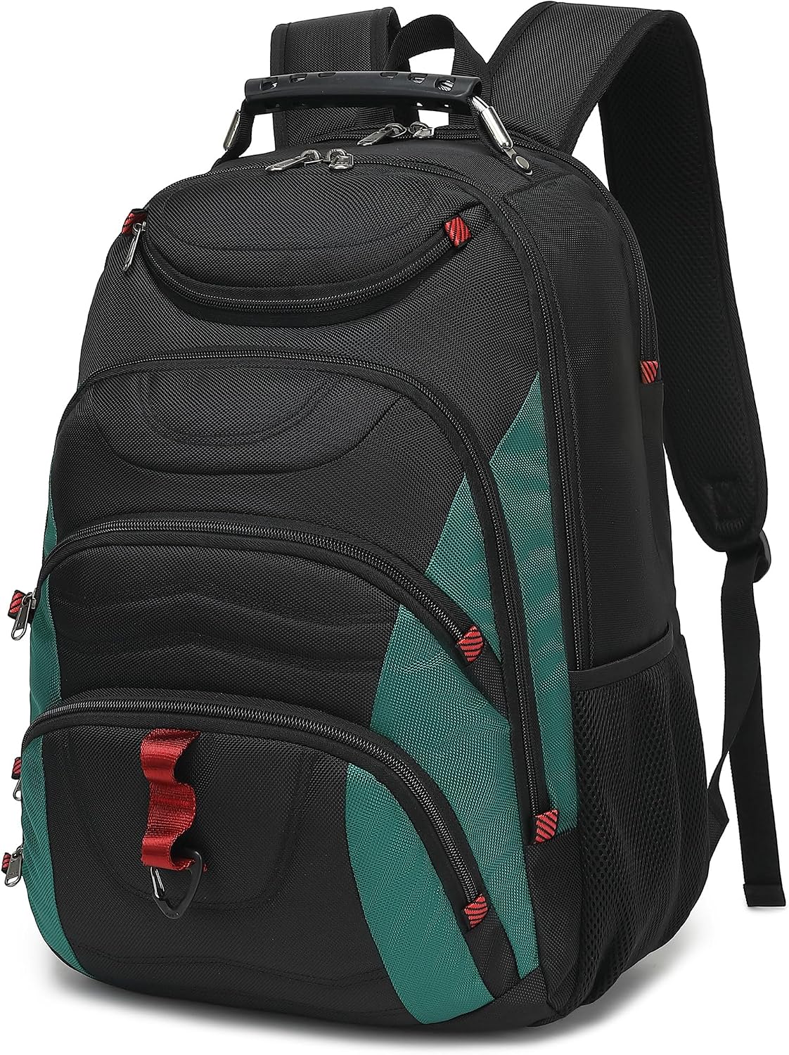 MOCHILA PARA LAPTOP BOAVAN 17.3 PULGADAS CON PUERTO USB IMPERMEABLE NEGRO Y VERDE ENEBRO - 1