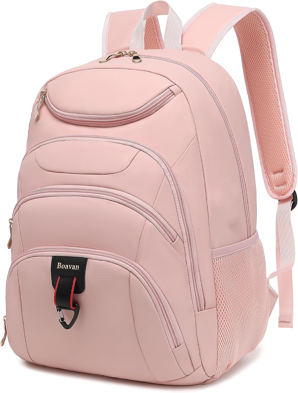 MOCHILA PARA LAPTOP BOAVAN 15.6 PULGADAS CON PUERTO USB IMPERMEABLE ROSA - 1