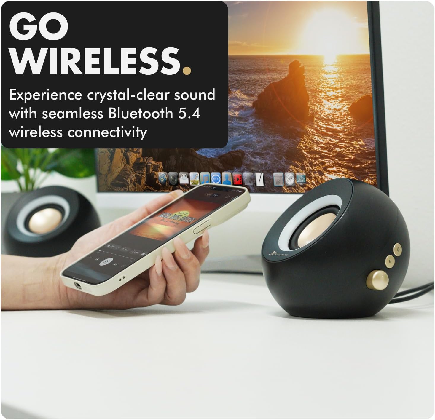 PARLANTES PARA PC X9 PERFORMANCE INALÁMBRICOS BLUETOOTH CON RGB - 4
