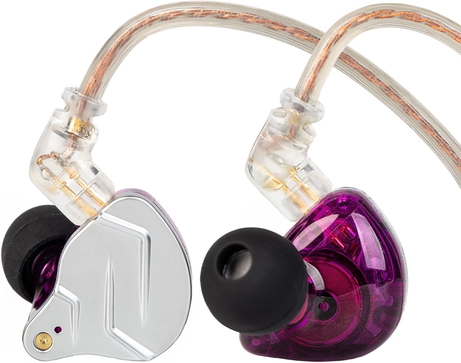 AUDÍFONOS IN-EAR YINYOO KZ ZSN PRO USB C MORADO CON MICRÓFONO - 1