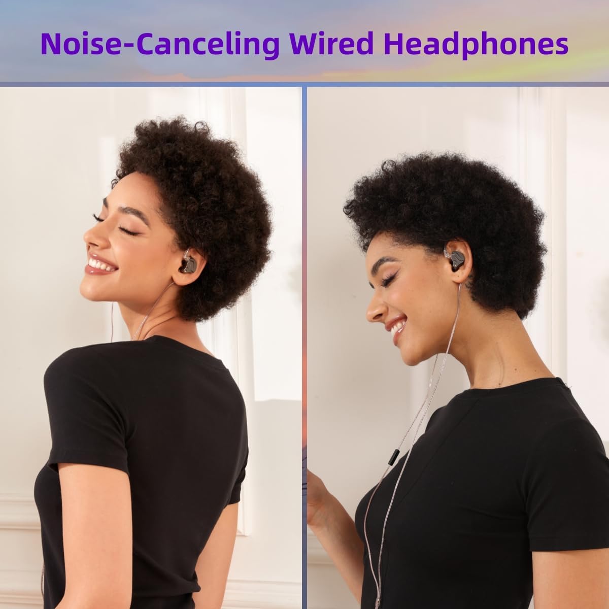 AUDÍFONOS IN-EAR YINYOO KZ ZSN PRO USB C MORADO CON MICRÓFONO - 5