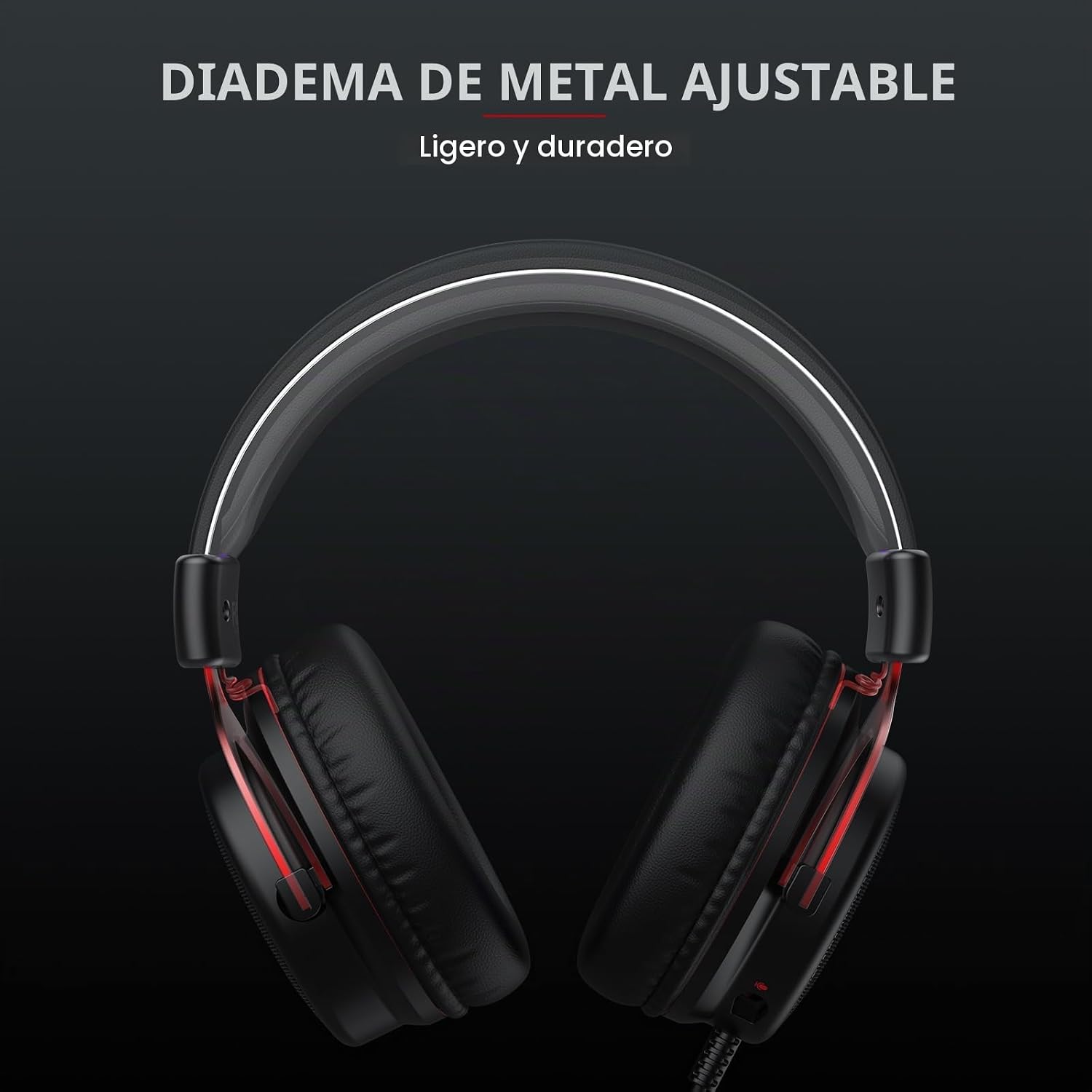 AUDÍFONOS GAMING EKSA E900 CON MICRÓFONO DESMONTABLE Y SONIDO 3D SURROUND - 3
