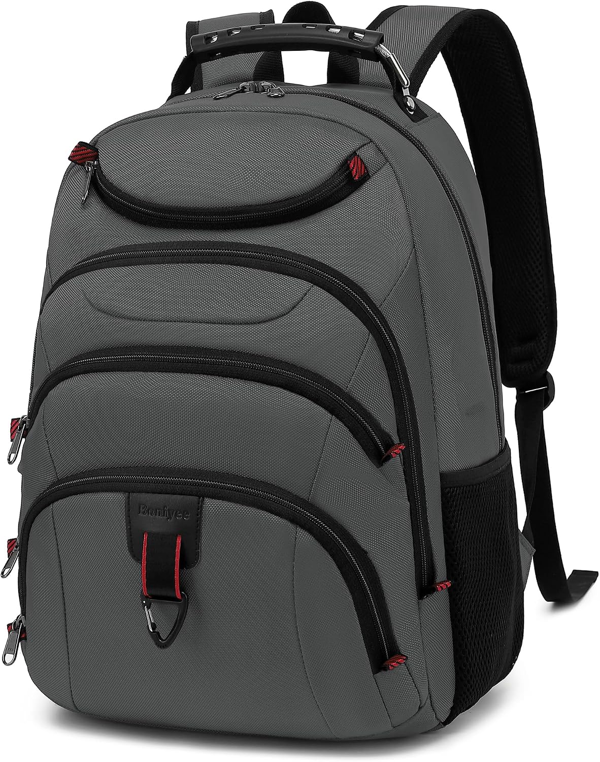 MOCHILA PARA LAPTOP BOAVAN 15.6 PULGADAS CON PUERTO USB IMPERMEABLE GRIS - 1