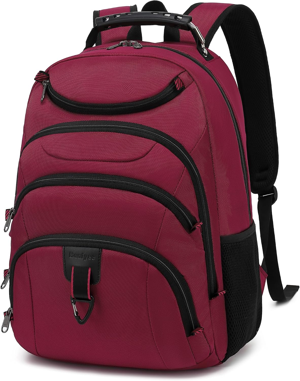 MOCHILA PARA LAPTOP BOAVAN 15.6 PULGADAS CON PUERTO USB IMPERMEABLE COLOR ROJO LADRILLO - 1